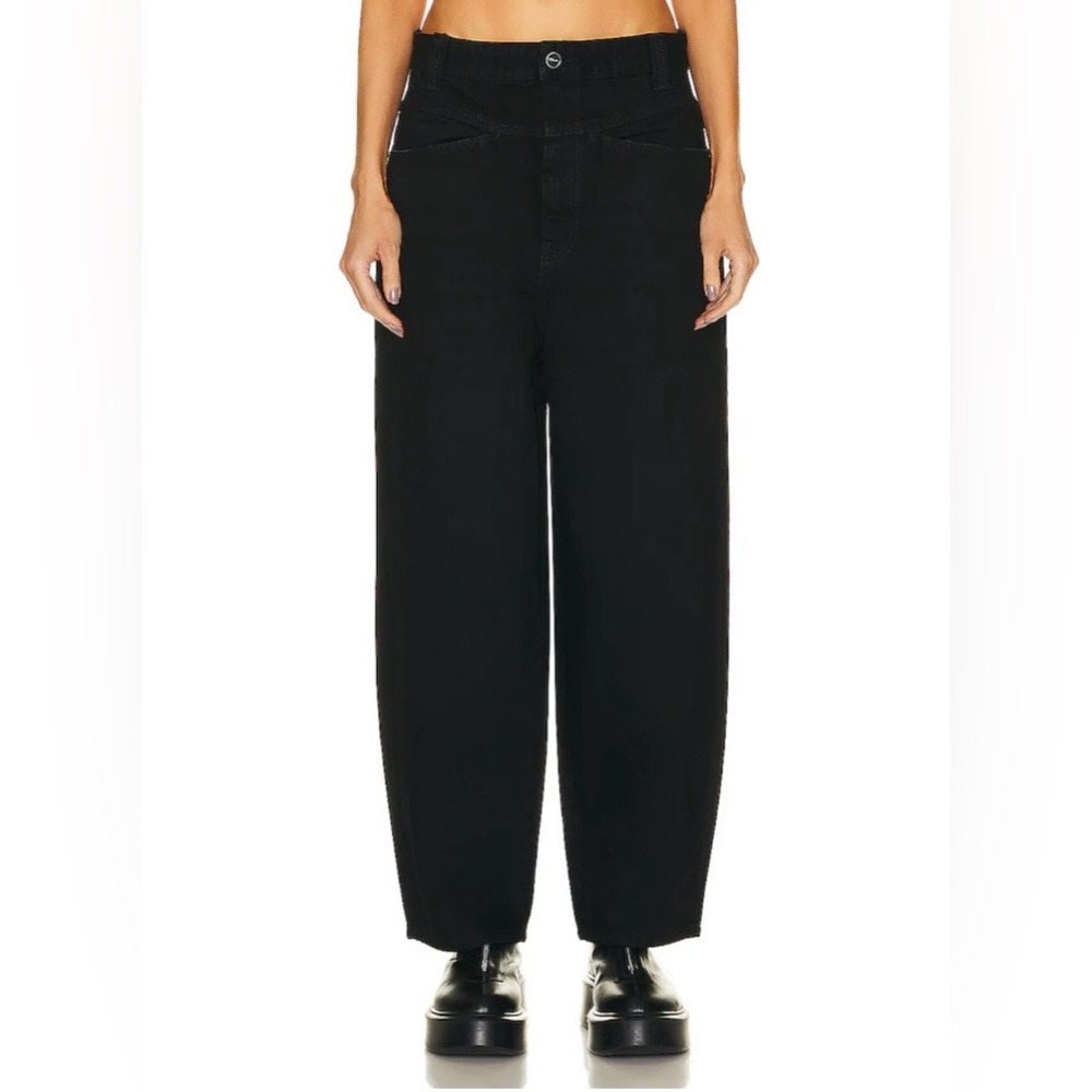 Khaite Preen Jeans | Barrel leg | Black Sz 30